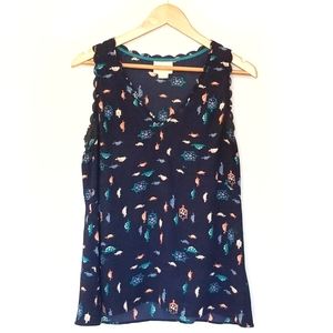 Anthro | Maeve | Scalloped Sea Turtle Top